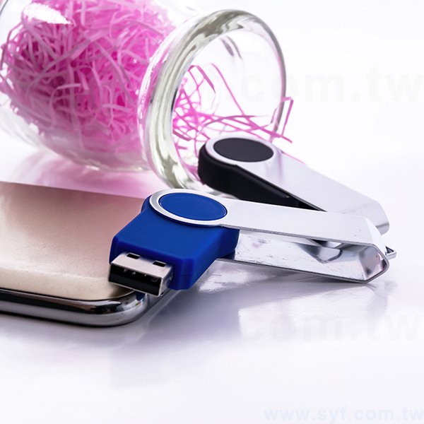 隨身碟-商務禮贈品-藍黑旋轉金屬USB隨身碟-客製隨身碟容量-採購訂製印刷禮品_4